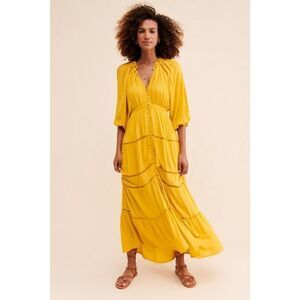 Anthropologie -Sunset Tiered Maxi Dress